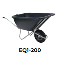 Kruiwagen EQ1 200L 1 wiel