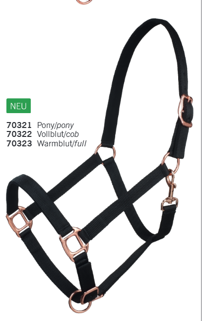 Licol nylon rose gold