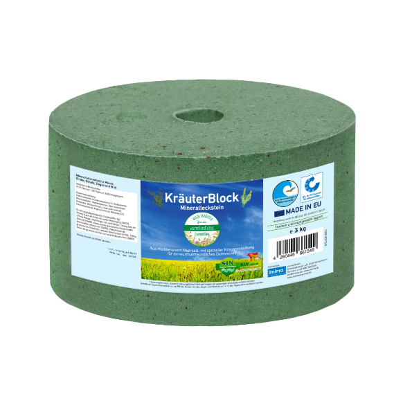 Mineral lick stone 'herb block' 3kg