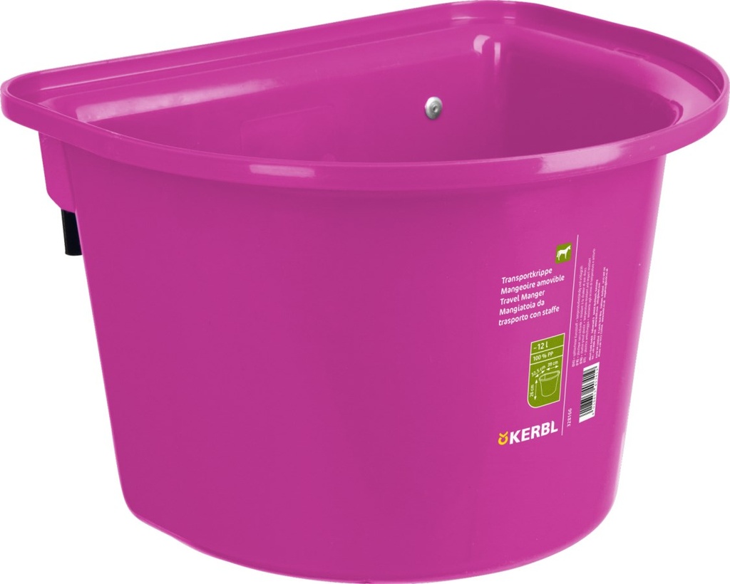 Competition feed bucket with hooks