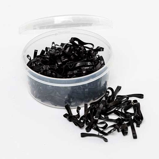 Élastiques à tresses en silicone, par boîte